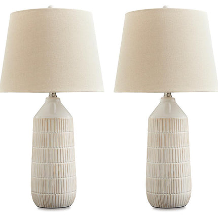 Willport - Ceramic Table Lamp (Set of 2) - Off White