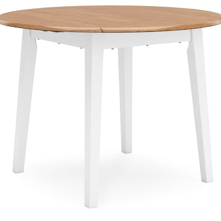 Gesthaven - Round Dining Room Drop Leaf Table Set