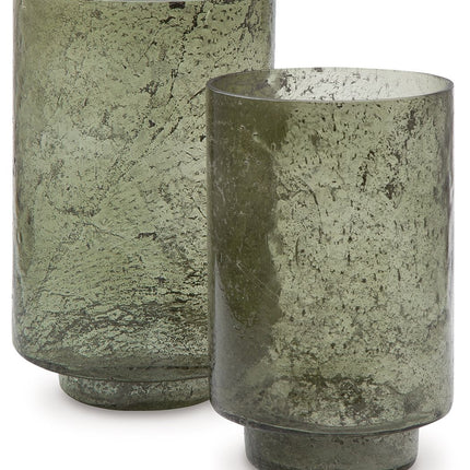 Clarkton - Candle Holder Set (Set of 2) - Green