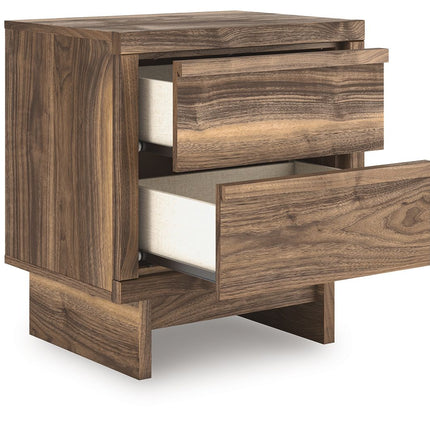 Chirason - Two Drawer Night Stand - Brown
