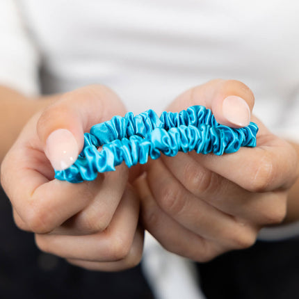 Blissy Skinny Scrunchies - Bahama Blue