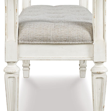 Realyn - Accent Bench - Antique White