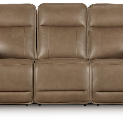 Glencroft - Power Reclining Sofa With Adjustable Headrest - Sahara