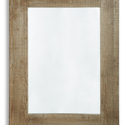 Waltleigh - Accent Mirror - Distressed Brown