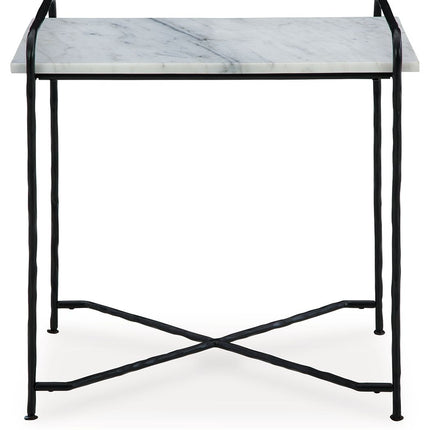 Ashber - Accent Table - White / Black