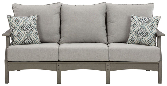 Visola - Sofa with Cushion - Gray
