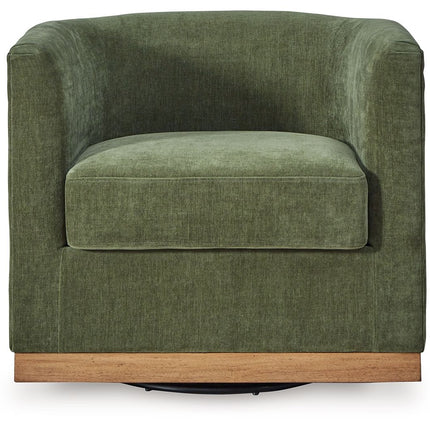 Jersonlow - Swivel Chair - Forest Green