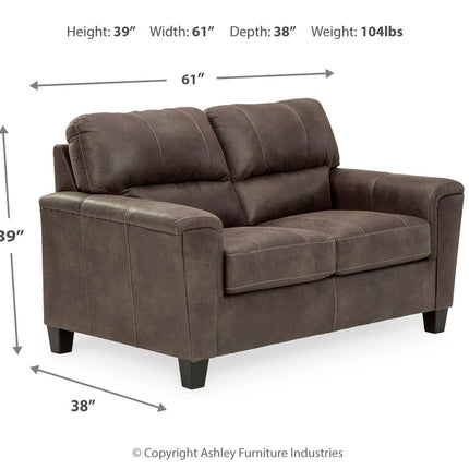 Navi - Stationary Loveseat