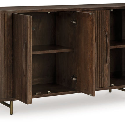 Amickly - Accent Cabinet - Dark Brown