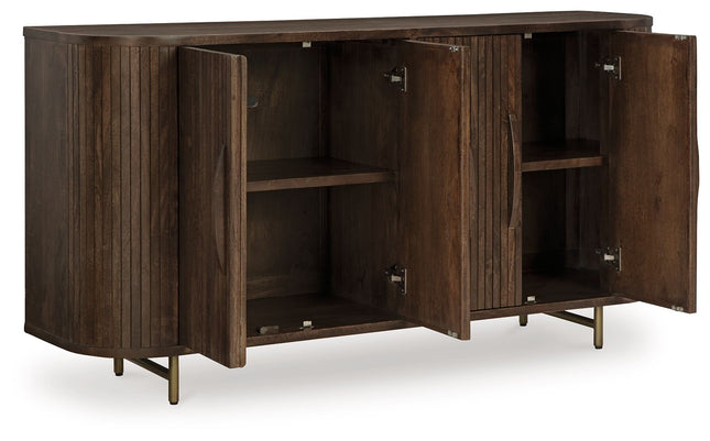 Amickly - Accent Cabinet - Dark Brown