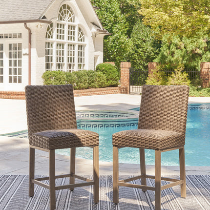 Walton Bridge - Barstool (Set of 2) - Driftwood