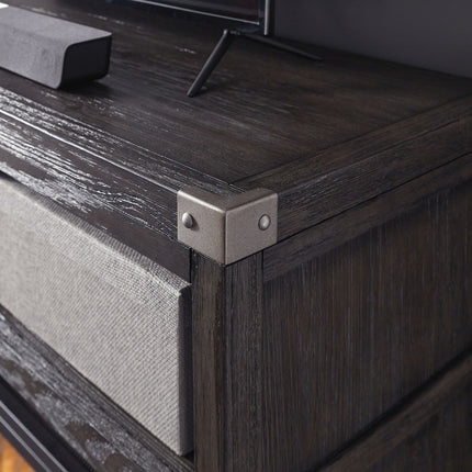 Todoe - LG TV Stand w/Fireplace Option - Gray