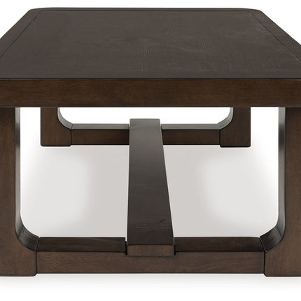 Breckington - Rectangular Cocktail Table - Dark Brown