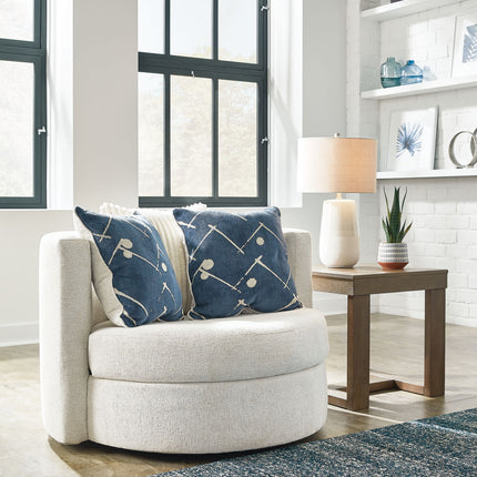 Padova - Swivel Accent Chair - Ivory