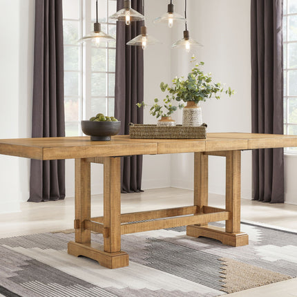 Havonplane - Rectangular Dining Room Counter Extension Table - Brown