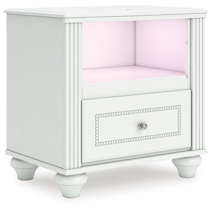 Kozlani - One Drawer Night Stand - White
