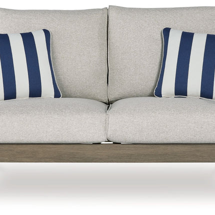 Rainier Ranch - Loveseat With Cushion - Brown / Beige