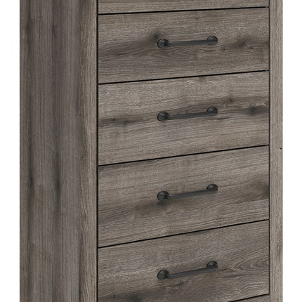 Graystorm - Five Drawer Chest - Brown Gray