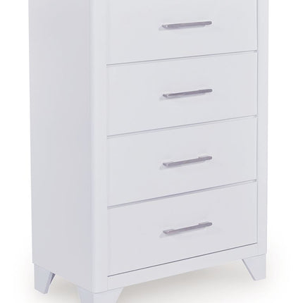 Jarlee - Four Drawer Chest - White