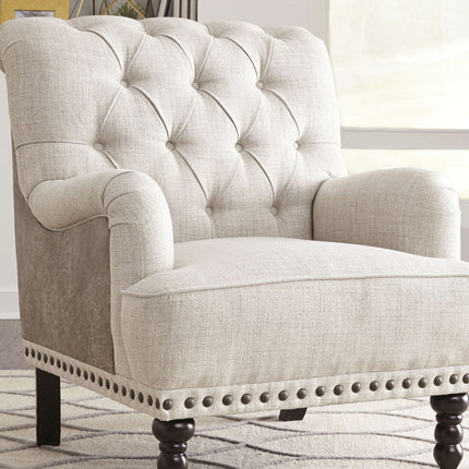 Tartonelle - Accent Chair - Ivory / Taupe