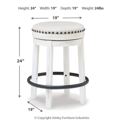 Valebeck - Upholstered Swivel Stool