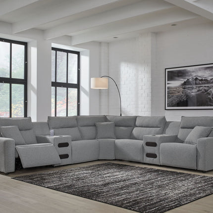 Modmax II - Reclining Sectional - Salt And Pepper