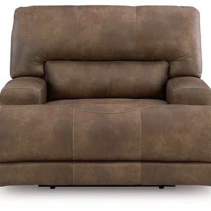 Beckley Place - Power Recliner With Adjustable Headrest - Earth