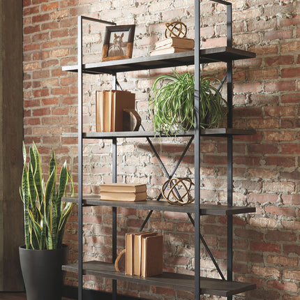 Gilesgrove - Bookcase - Black / Gray