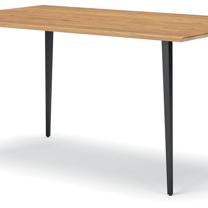 Gretlynn - Rectangular Dining Room Table - Black / Natural