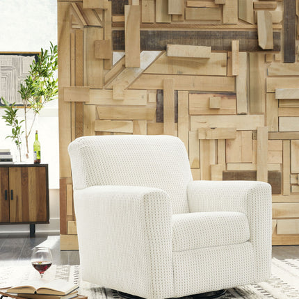 Herstow - Swivel Glider Accent Chair