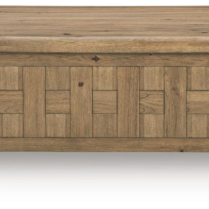 Ridgester - Lift Top Cocktail Table - Light Brown