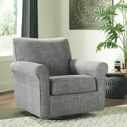 Renley - Swivel Glider Accent Chair - Ash