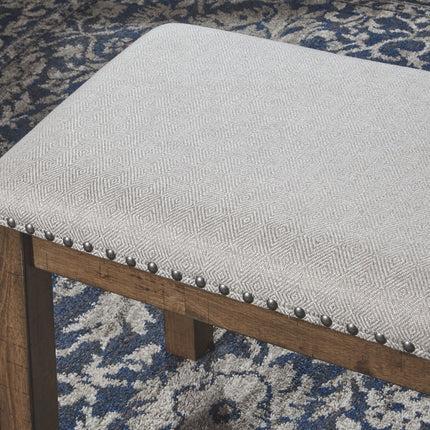 Moriville - Upholstered Bench - Beige