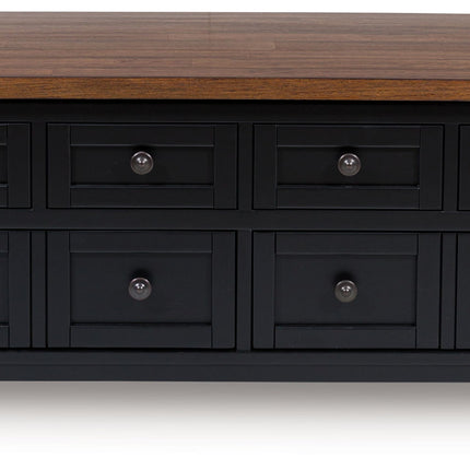 Wildenauer - Lift Top Cocktail Table - Brown / Black