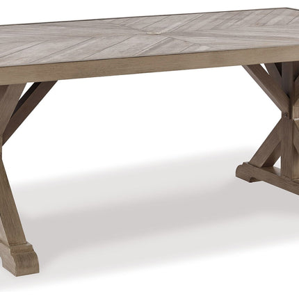 Beachcroft - Rect Dining Table W/Umb Opt