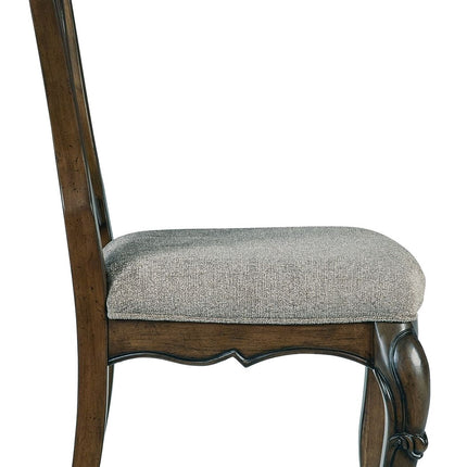 Maylee - Dining Upholstered Side Chair (Set of 2) - Dark Brown