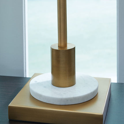 Fritzburn - Metal Table Lamp - Gold Finish / White