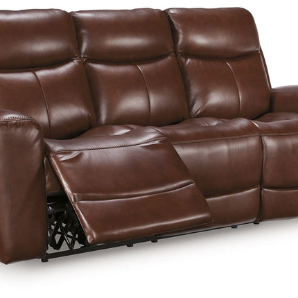 Bexhurst - 2 Pc. - Power Reclining Sofa And Loveseat - Mahogany