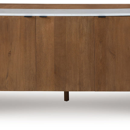 Fitzroy - Accent Cabinet - Brown / White