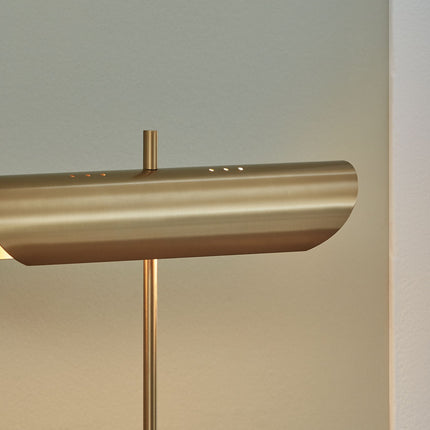 Rowleigh - Marble Desk Lamp - Gold Finish / White