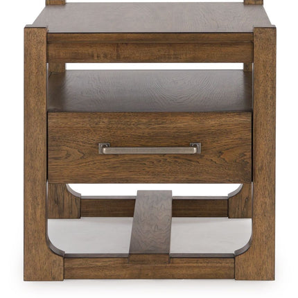 Cabalynn - Square End Table - Light Brown