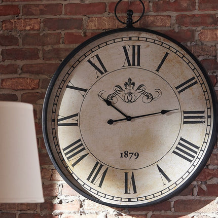 Augustina - Wall Clock - Antique Black