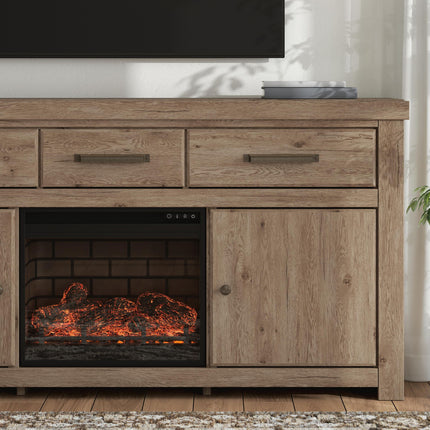 Garistyn - TV Stand With Fireplace Option