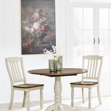 Wirloni - Dining Room Side Chair (Set of 2) - Antique White / Brown