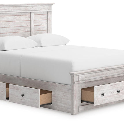 Makidern - Panel Storage Bed