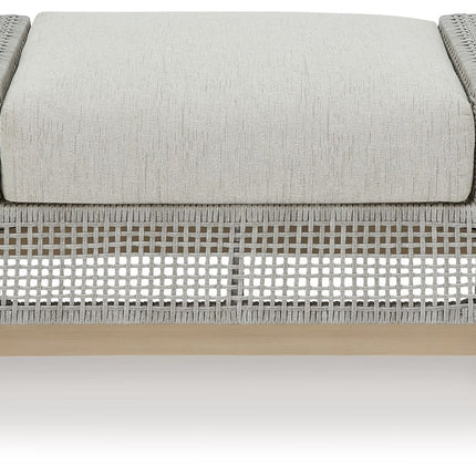 Seton Creek - Ottoman With Cushion - Gray