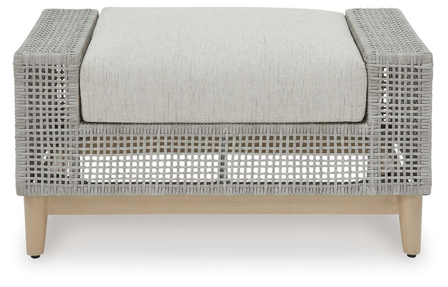 Seton Creek - Ottoman With Cushion - Gray