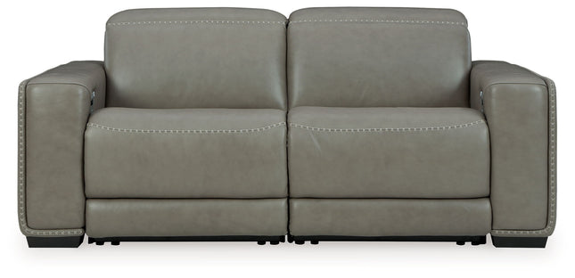 Correze - 2-Piece Power Reclining Sectional - Gray