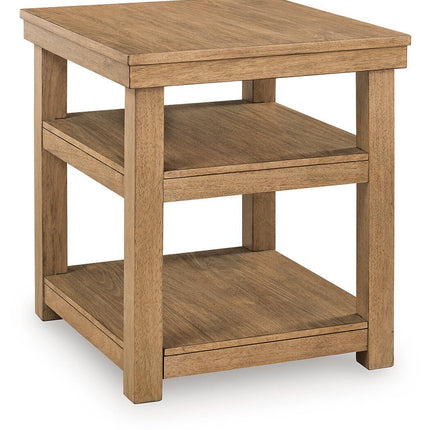 Wittenmyer - Rectangular End Table - Natural / Black