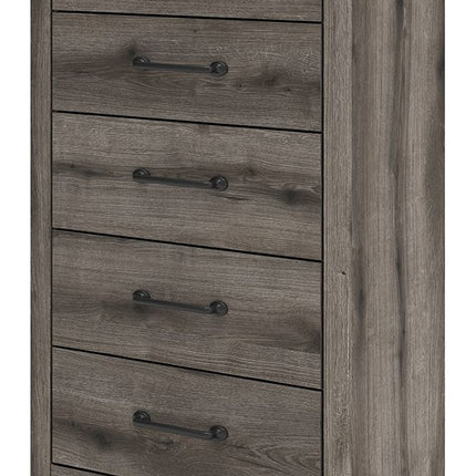 Graystorm - Five Drawer Chest - Brown Gray